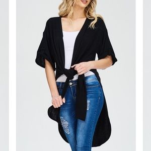 Black Knit Cardigan